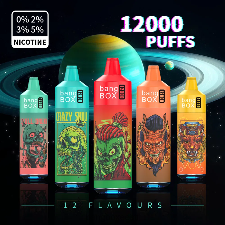 Bang Box Vape - Bang Box 12000 pahvi rgb valgusti ühekordselt kasutatavad 4B0L6T37