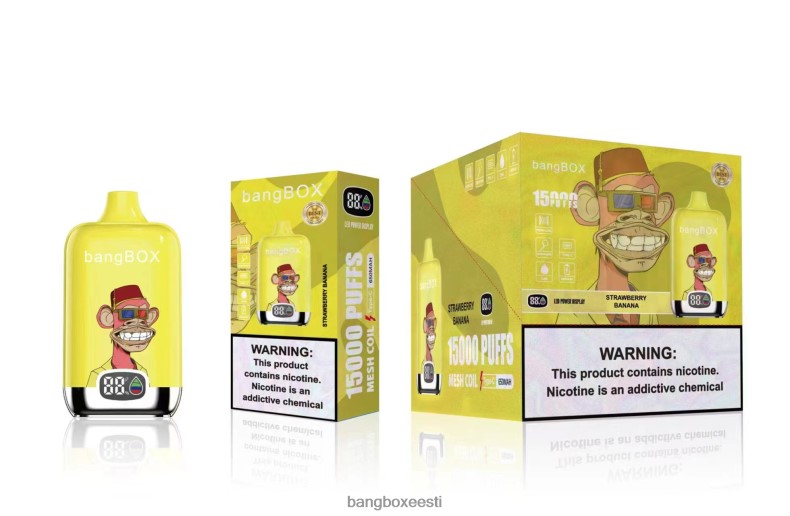 Bang Box Vape - Bang Box 15000 pahvi maasika banaan 4B0L6T43