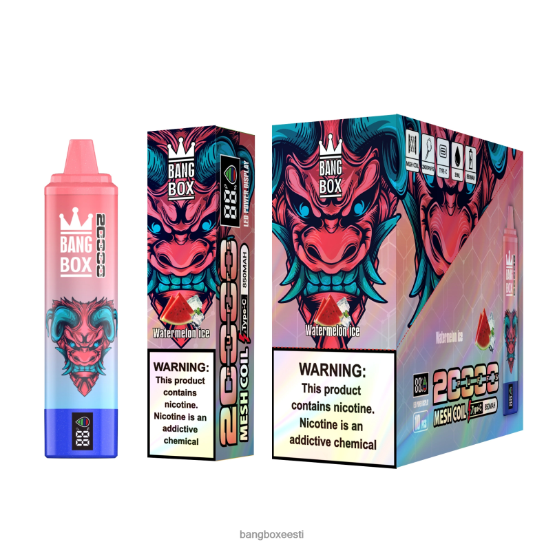 Bang Box Flavours - Bang Box 20000 pahviga nutiekraan arbuusi jää 4B0L6T56