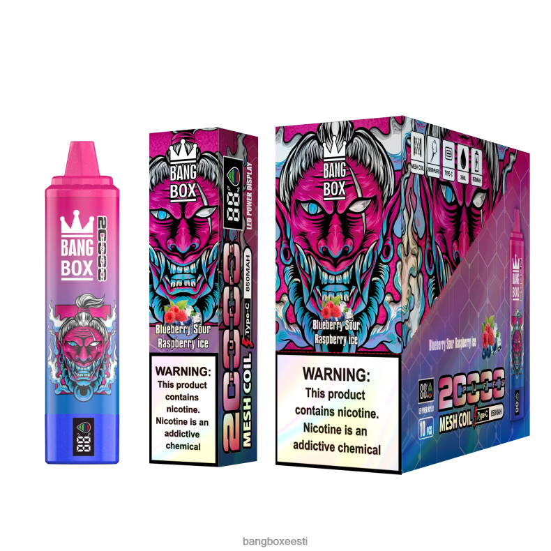 Bang Box Vape - Bang Box 20000 pahviga nutiekraan mustikahapu vaarikajää 4B0L6T55