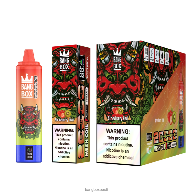 Bang Box Vape Flavors - Bang Box 20000 pahviga nutiekraan maasika kiivi 4B0L6T51
