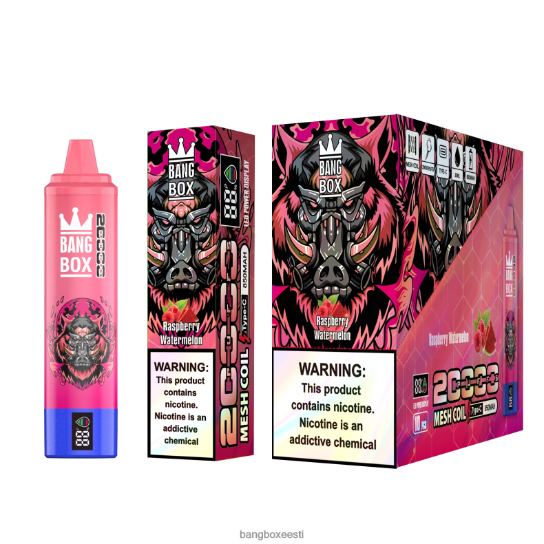 Bang Box Vape Review - Bang Box 20000 pahviga nutiekraan vaarikas arbuus 4B0L6T53