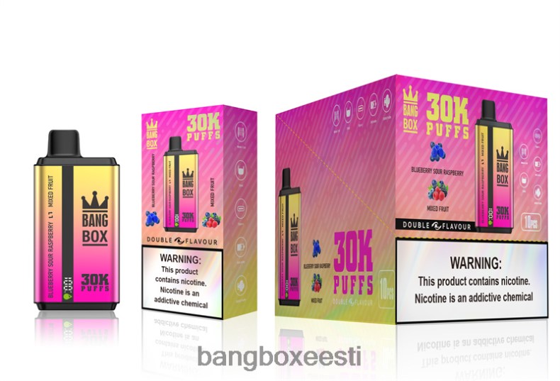 Bang Box Eesti - Bang Box 30 000 pahvi kahekordse maitsega mustikahapu vaarikas ja segapuuvili 4B0L6T66