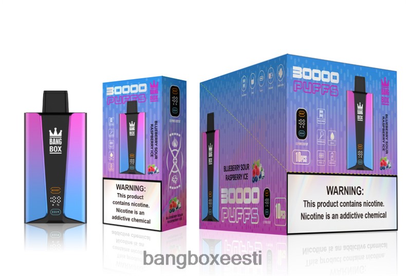 Bang Box Vape Flavors - Bang Box 30 000 pahviga nutiekraan mustikahapu vaarikajää 4B0L6T81