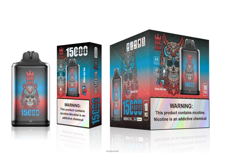 Bang Box Eesti - Bang Box s1-15000 pahvi sinine razz jää 4B0L6T108