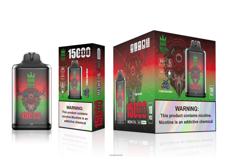 Bang Box Flavours - Bang Box s1-15000 pahvi kolmekordne marjajää 4B0L6T104