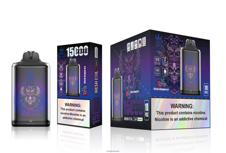 Bang Box Flavours - Bang Box s1-15000 pahvi must draakoni jää 4B0L6T110