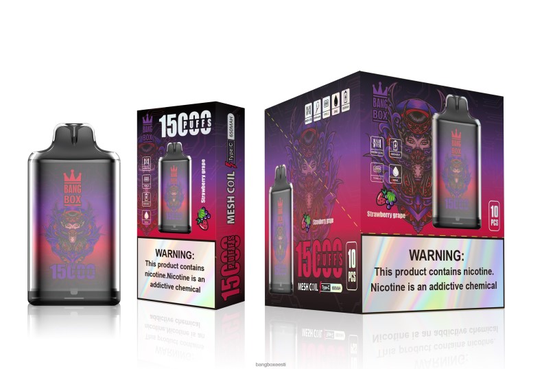 Bang Box Vape Flavors - Bang Box s1-15000 pahvi maasika viinamari 4B0L6T111