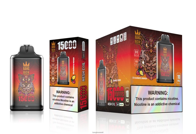Bang Box Vape Review - Bang Box s1-15000 pahvi maasika mango 4B0L6T101