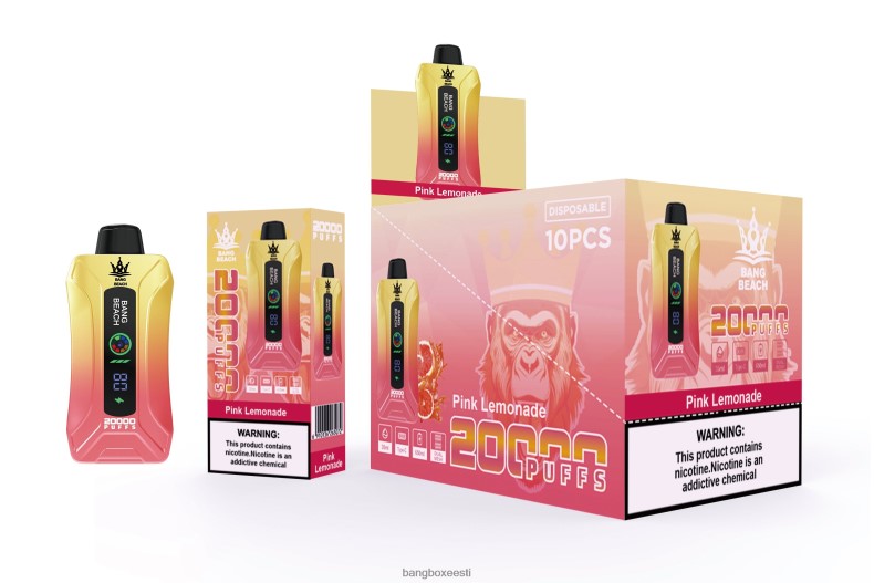 Bang Box Price - Bang Beach 20000 pahvi nutiekraaniga vape roosa limonaad 4B0L6T4